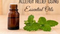 Essential oils have a big role to play in allergy relief